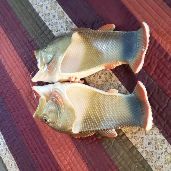 CMW* "Fish Flops" 44/45 pool, sauna, shower, camp or fun slip on sandal unisex - Picture 5 of 11